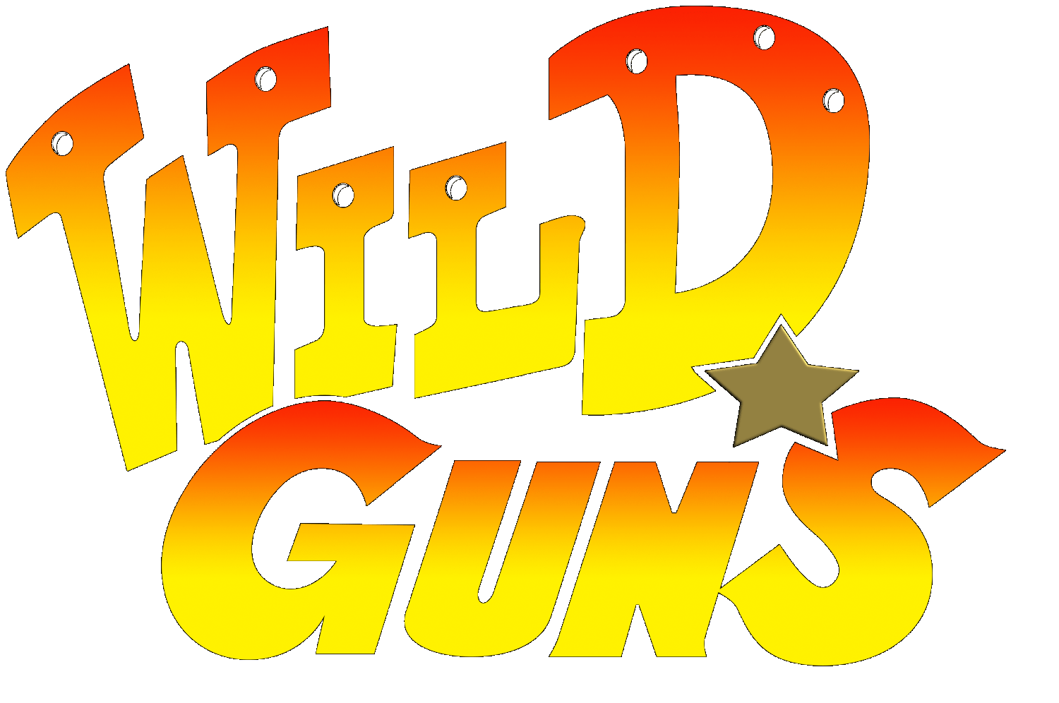 Wild Guns logo for Super Famicom